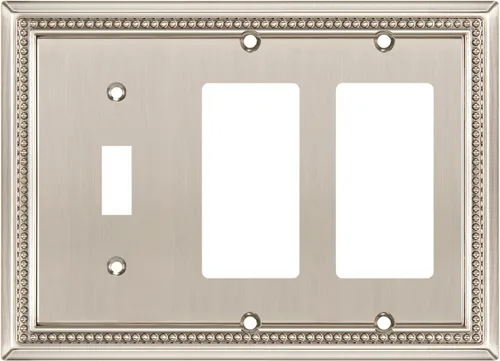 Vista 67 de Henne Bery Sunken Pearls Placa de Pared Decorativa de Servicio Pesado Placa de Interruptor Cubierta de Tomacorriente