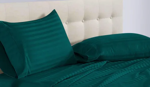 Vista 36 de Epic Cotton 100% algodón egipcio, juego de sábanas de 4 piezas de cama de agua sin adjuntar de 1000 hilos, tamaño Queen, bolsillo profundo de 15