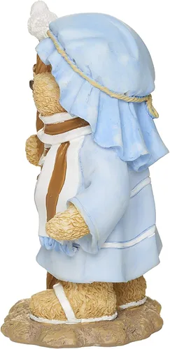 Vista 3 de Roman Cherished Teddies Joseph Bear Figurine 3.7 Pulgadas Multicolor