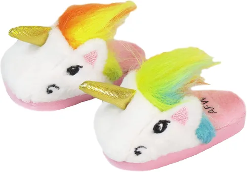 Vista 2 de American Fashion World Pantuflas de unicornio para muñecas de 18 pulgadas Calidad premium y diseño moderno Zapatos de muñeca Moda de zapatos