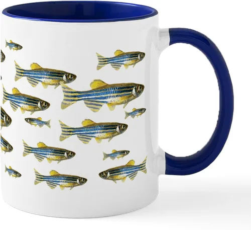 Vista 28 de CafePress I Speak Zebrafish - Taza de café de cerámica, taza de té de 11 onzas