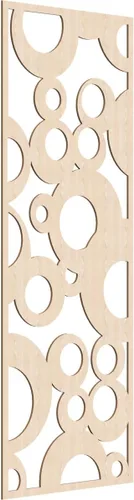 Vista 87 de 9 3/8"W x 24 3/8"H x 1/4"T Farwell Decorativos Paneles de Pared de Madera Calado, Hickory