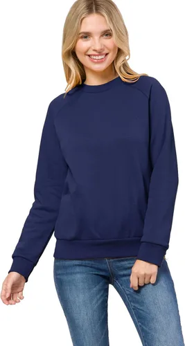 Vista 9 de MixMatchy Sudadera básica suave y cómoda de forro polar con cuello redondo para mujer