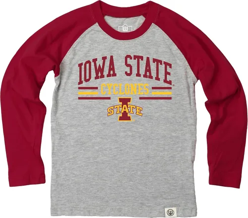 Vista 46 de Wes and Willy NCAA playera raglán de manga larga para niños