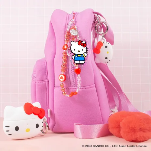 Vista 6 de iFace - Pulsera de cuentas de Hello Kitty y sus amigos - Correa universal para teléfono con dije, bonita cadena para muñeca, cordón estético