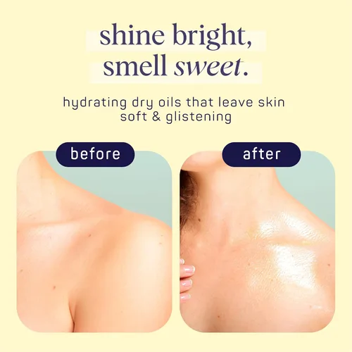Vista 5 de SpaLife Beauty Sparkle & Glow Paquete de aceite corporal – Dúo de aceite seco con brillo sutil y notable – aromas de mango y fresia – Hidratante