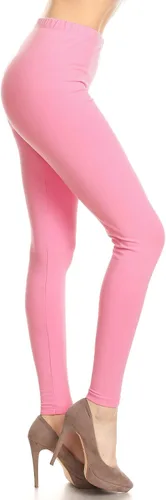 Vista 58 de Leggings Depot NCL27 pantalones capri para yoga de algodón premium suave Negro