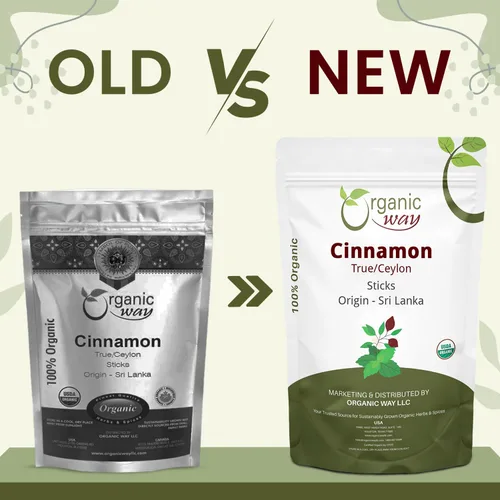 Vista 5 de Organic Way Palitos de Canela de Ceilán Verdadera (Cinnamomum Verum) - Certificado orgánico y kosher Crudo, vegano, sin OMG y sin gluten