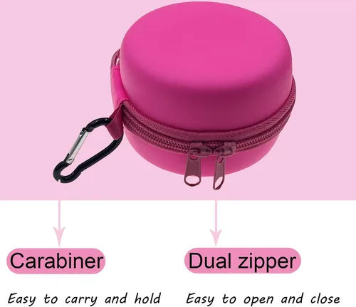 Vista 5 de Hard EVA Case for Bitzee Digital Pet Interactive Virtual Toy (Pink) Soporte de viaje de almacenamiento para mascotas electrónicas virtuales Bitzee