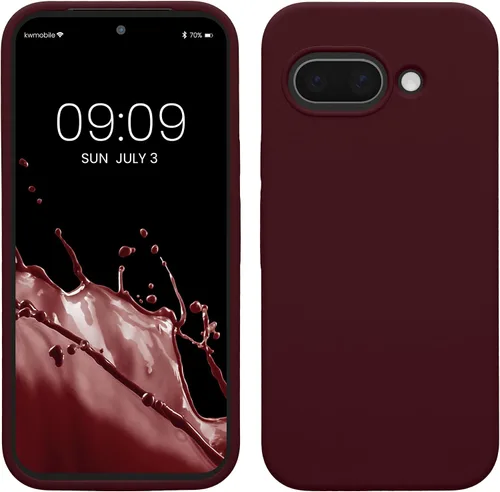 Vista 256 de kwmobile Funda Compatible con Google Pixel 6 Pro - Funda de Teléfono de Silicona TPU con Acabado Suave - Azul Caribe