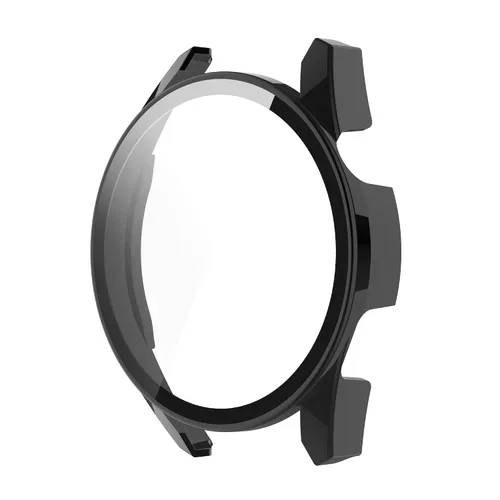 Vista 3 de AISPORTS Paquete de 2 fundas protectoras compatibles con Huawei Watch GT 3 de 1.811 in, carcasa rígida de policarbonato HD, película de vidrio negro