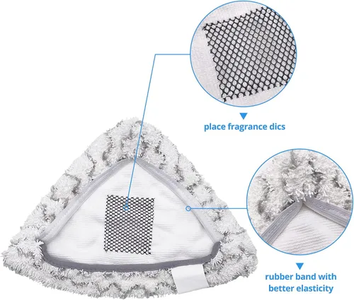 Vista 7 de Smilefil - Paquete de 4 almohadillas de repuesto mejoradas para trapeador de vapor 76B2A compatibles con Bissell 94E9T (A) limpiador de vapor ligero