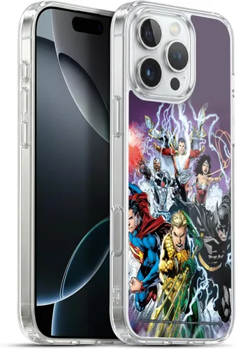 Vista 17 de Head Case Designs Funda de gel con licencia oficial de la Liga de la Justicia DC Comics #10 Darkseid War Comic Book Cover