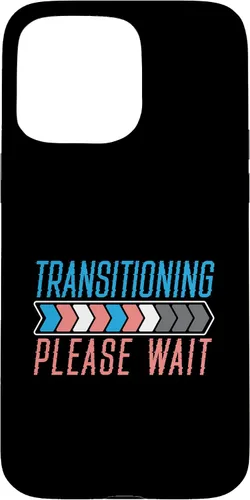 Vista 31 de Funda transgénero LGBTQ para iPhone 16 Transitioning Please Wait Rainbow Pride
