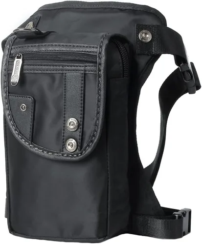 Vista 16 de Riñonera táctica al aire libre para hombres y mujeres, bolsa multifuncional para el muslo para motocicleta, bicicleta, senderismo, viajes, pesca