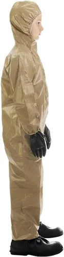 Vista 4 de Traje de seguridad MIRA con protección CBRN (YL) Hooded protective coverall with elastic cuffs. Tear-resistant material for cleanup and industrial