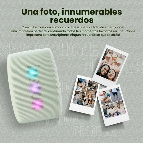 Vista 4 de Fujifilm INSTAX Mini Link 3 - Impresora para smartphone + película instantánea INSTAX Mini (20 hojas) + cargador de pared USB + bolsa de viaje