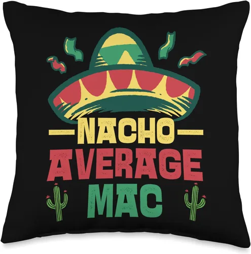 Vista 5 de Not Your Ordinary Name. Nacho - Almohada promedio para Mac, 18 x 18 pulgadas, multicolor