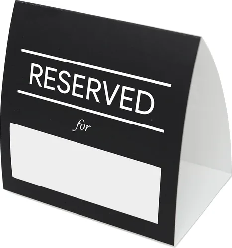 Vista 8 de Carteles de mesa reservados, paquete de 20 Tarjetas de mesa para bodas, restaurantes, eventos