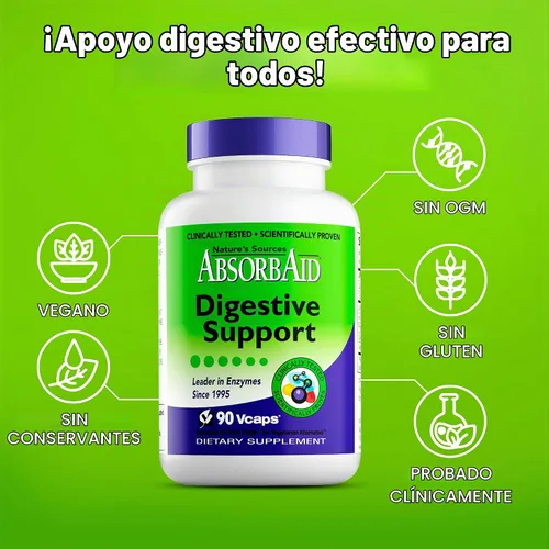 Vista 4 de Nature's Sources AbsorbAid - Soporte digestivo - 90 Vcaps
