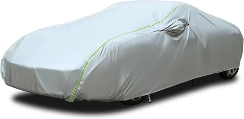 Vista 42 de Tecoom Funda impermeable para todo tipo de clima, resistente al viento, protector de granizo con forro polar y puerta con cremallera, protección