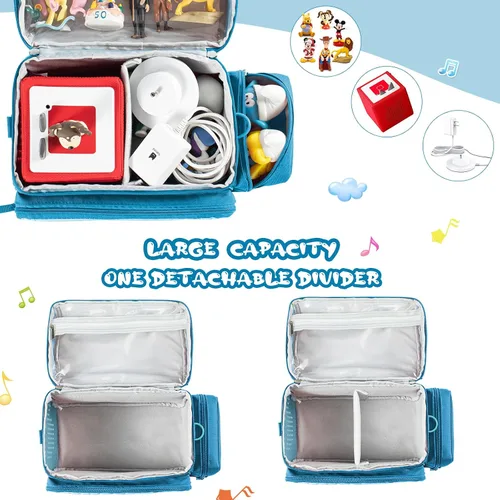 Vista 4 de Bolsa de transporte SFYBYHEART compatible con el juego de iniciación Toniebox, figuras Tonis, personajes Tonis, lindo estuche Tony, almacenamiento