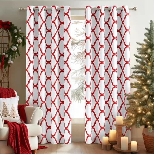 Vista 32 de Melodieux - Cortinas de bolsillo de moda marroquí para cocina, cafetería o baño, pequeñas ventanas