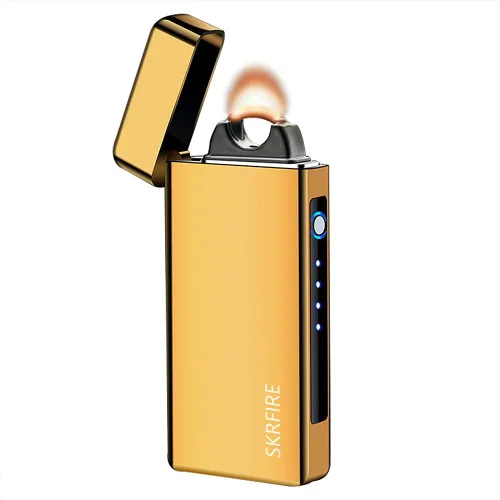 Vista 16 de SKRFIRE Encendedor USB resistente al viento – Arco eléctrico de alta potencia, encendedor de plasma recargable con linterna multimodo y pantalla