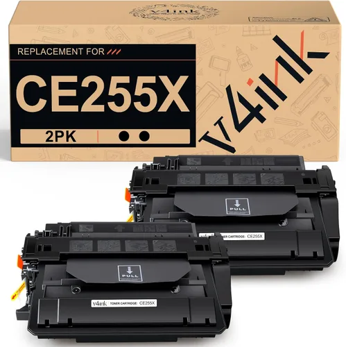 Vista 7 de v4ink CE255X - Cartucho de tóner compatible con HP 55X, 1 paquete de alto