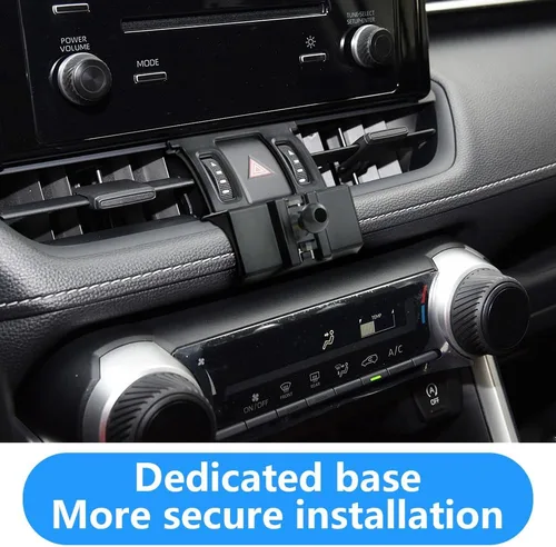 Vista 4 de LUNQIN - Soporte de teléfono para automóvil para Toyota RAV4 XLE Premium Adventure TRD Off-Road Limited 2019-2025 y RAV4 Hybrid XSE Limited