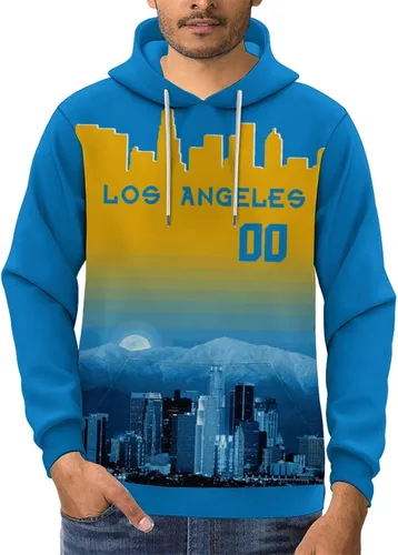 Vista 120 de Custom Football Hoodies City Night Skyline Personalized Sweatshirt Name Number Fan Gift Pullover for Men Women Youth