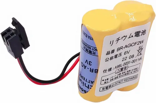 Vista 4 de 4 piezas BR-AGCF2W 2 células batería de litio 6V A98L-0031-0011#L 2200mAh PLC batería para fanuc controlador batería de reserva