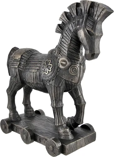 Vista 2 de Veronese Design 10 3/8 pulgadas caballo de Troya griego decoración