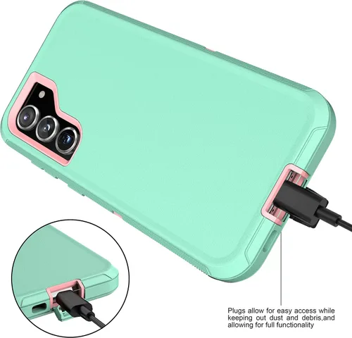Vista 8 de MXX Funda compatible con Samsung Galaxy S23, 3 capas súper protectoras, cuerpo resistente, resistente, a prueba de golpes y polvo, diseñada
