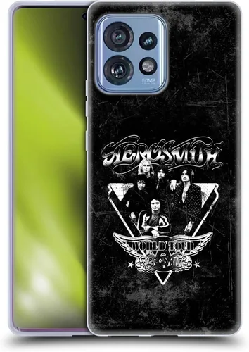 Vista 38 de Head Case Designs Officially Licensed Aerosmith 1987 Permanent Vacation Black and White Gel Case [Military Grade Protection] Compatible with Moto E7