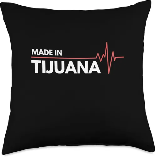 Vista 4 de Made In Tijuana Mexico Co. Inc. Made in Tijuana México - Almohada para lugar de nacimiento, 16 x 16 pulgadas, multicolor