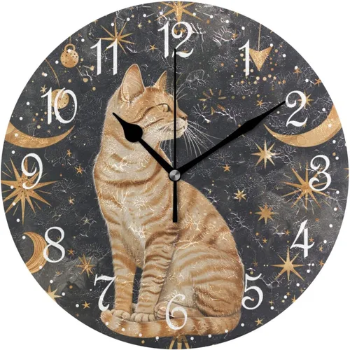 Vista 19 de ALAZA Reloj de pared de vaca de granja de 10 pulgadas, funciona con pilas, silencioso, sin tictac, decoración del hogar para cocina, sala de estar