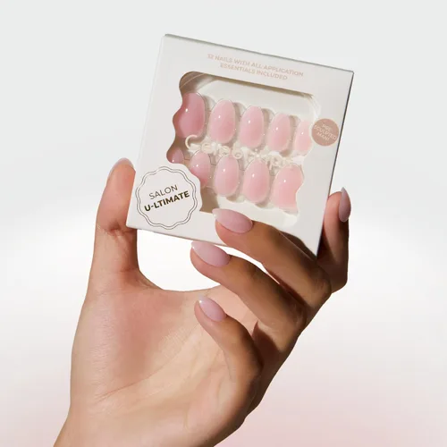 Vista 14 de Celebritips Uñas postizas a presión - Salon U-ltimate™ Bailarina, Uñas de almendra extra cortas, reutilizables 16 tamaños - Kit de 32 uñas