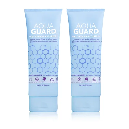Vista 4 de AQUA GUARD Hidratante para piel húmeda después de nadar Deja la piel suave+neutraliza el aroma y los residuos de cloro Loción para la ducha