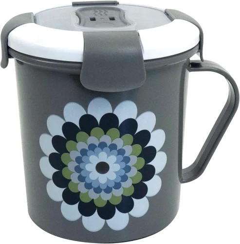 Vista 16 de French Bull Taza de sopa de 23 onzas con asa y tapa ventilada, almacenamiento de alimentos, agarre fresco, a prueba de fugas, apto para lavavajillas