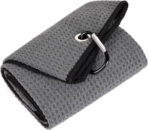 Vista 28 de Mile High Life Toalla de golf premium de tejido de gofre, 16 x 24 pulgadas, extra absorbente y de secado rápido, microfibra ultrasuave, clip