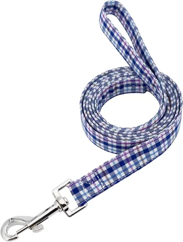 Vista 10 de Tunkoo Collar para perro con pajarita, elegante, a cuadros, suave, cómodo, de algodón, ajustable, hebilla de metal premium, pequeño, mediano