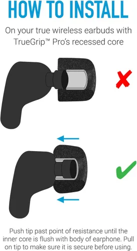 Vista 5 de Comply Puntas de repuesto de espuma viscoelástica para Google Pixel Buds y Google Pixel Buds A-Series Máxima comodidad, ajuste seguro, aislamiento