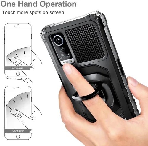 Vista 6 de NZND Funda para BLU G91 Max con protector de pantalla de vidrio templado (cobertura máxima), protección de cuerpo completo [grado militar], funda