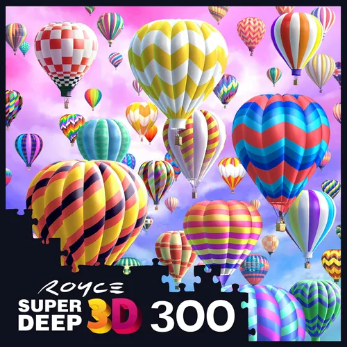 Vista 4 de RoseArt - Rompecabezas mágico 300 con globo aerostático 3D súper profundo para adultos
