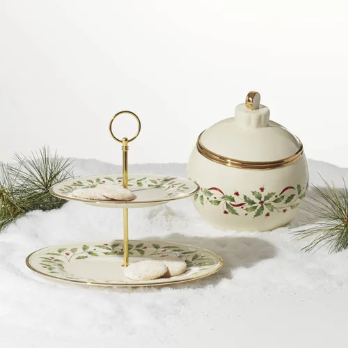 Vista 4 de Lenox 893490 - Servidor de 2 niveles navideño