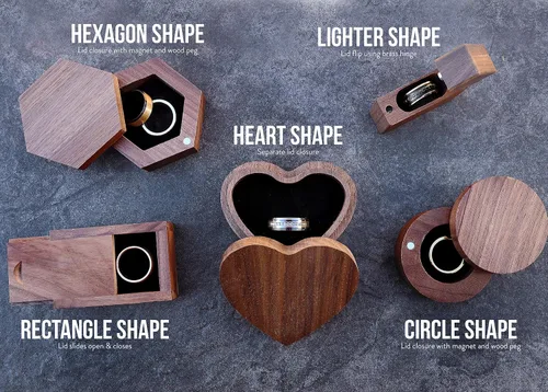Vista 2 de Video Game Wedding Ring Box, Dangerous to go alone Jewelry Box, Video Game Engraved Ring Box, Gamer Ring Holder, Videogame Proposal Box