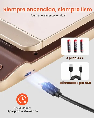 Vista 6 de VEVOR Báscula postal de envío digital, alta precisión de 0.1 oz, escala postal de 88 libras con función de sujeción/tara/apagado automático, diseño