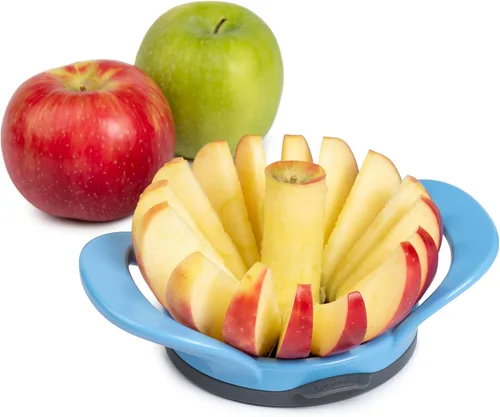 Vista 2 de PrepWorks by Progressive - Cortador y descorazonador fino de manzana de 16 rebanadas apto para lavavajillas con cubierta de seguridad adjunta