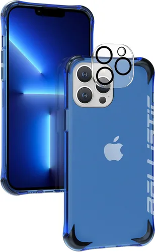 Vista 10 de BALLISTIC Funda protectora compatible con iPhone 13 Pro (solamente), con 1 protector de lente de cámara, 2 juegos contra esquinas caídas, funda a
